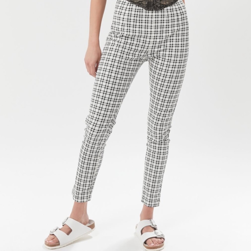 UO Dove Plaid Pinup Pant - NWT